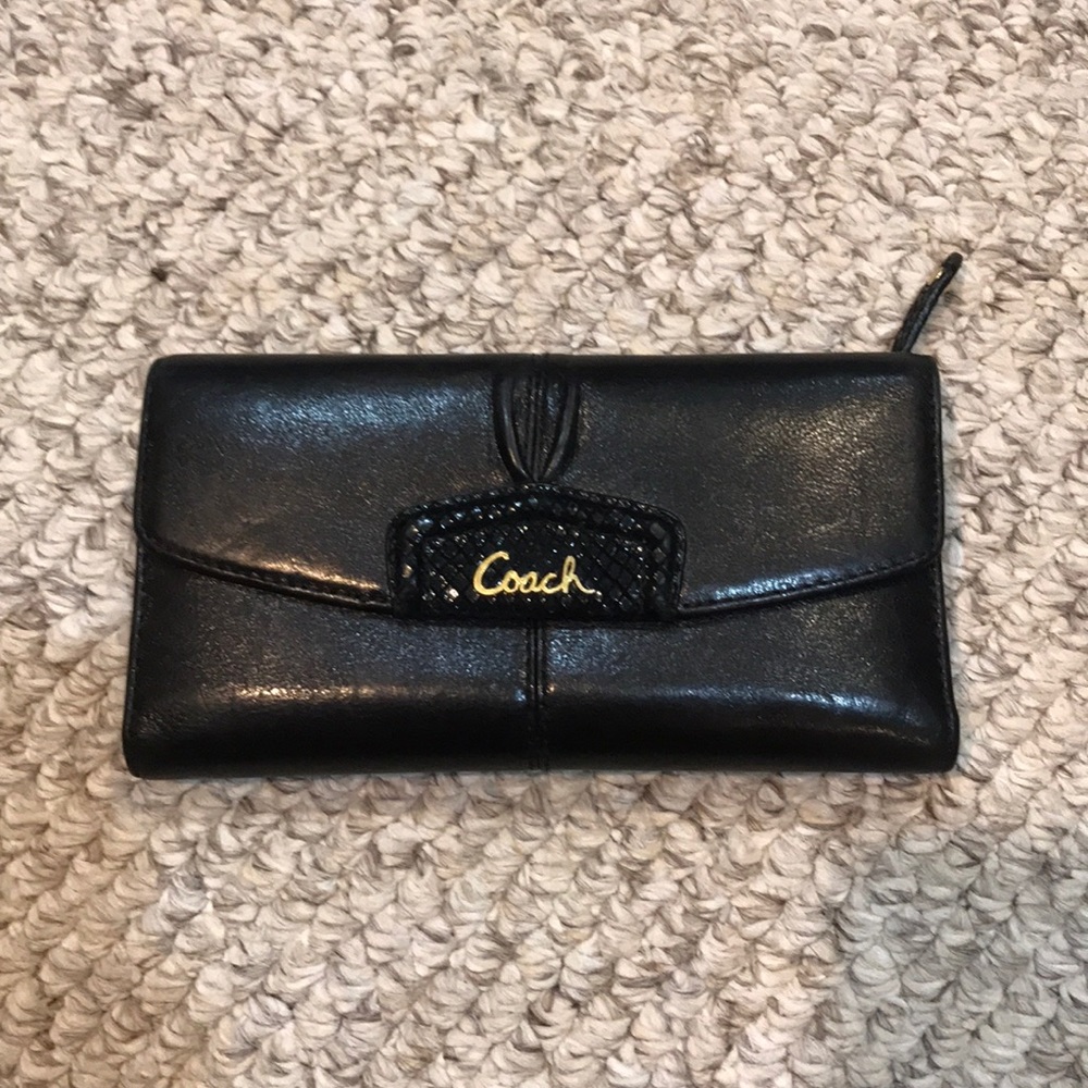 Coach Ashley python wallet